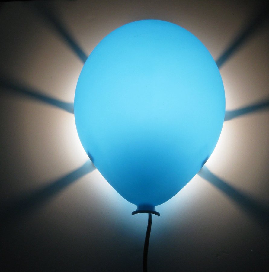 IKEA DRÖMMINGE Vägglampa Blå Ballong Ballonglampa till Fest / Barn sovrum