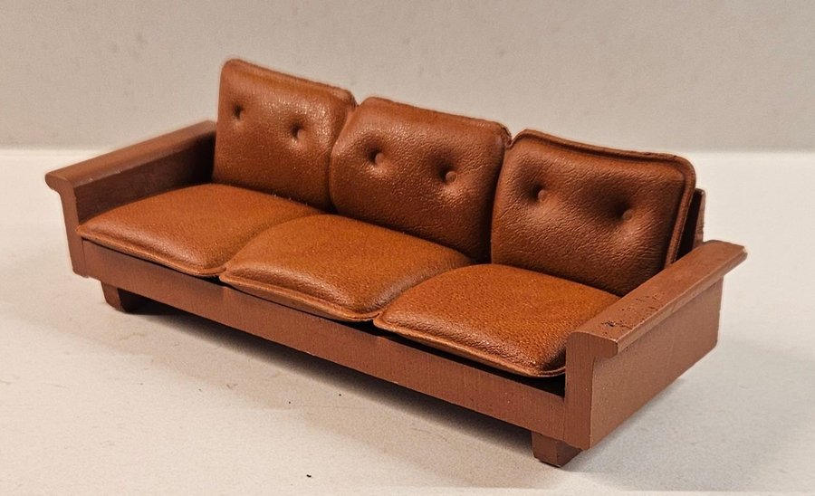 3-sits Skinnsoffa Soffa "Brasilia" Lundby