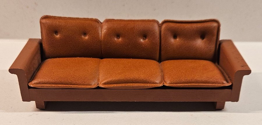 3-sits Skinnsoffa Soffa "Brasilia" Lundby