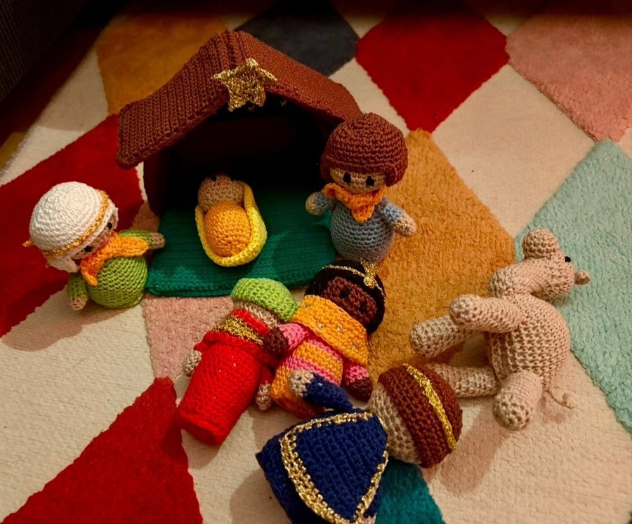 NY JULKRUBBA Hantverk Hemslöjd Amigurumi Virkade Jesusbarnet De tre Vise Männen