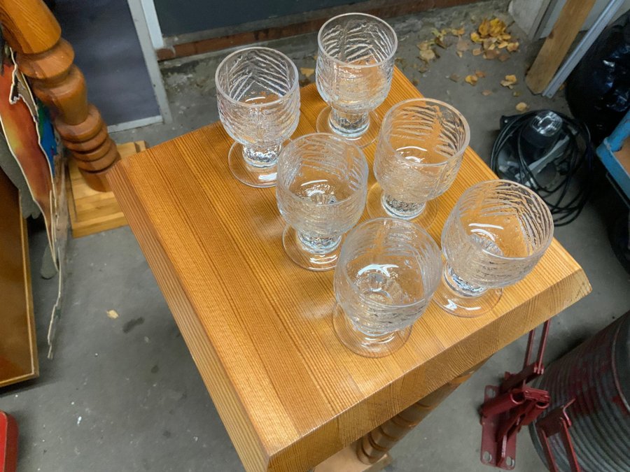 6 st snapsglas likörglas Tallkrona Bengt Edenfalk design