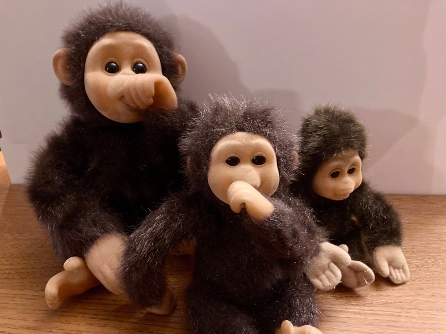 Little Monkey Lost - The Marketing Group. Vintage, apor, gosedjur, plysch, djur