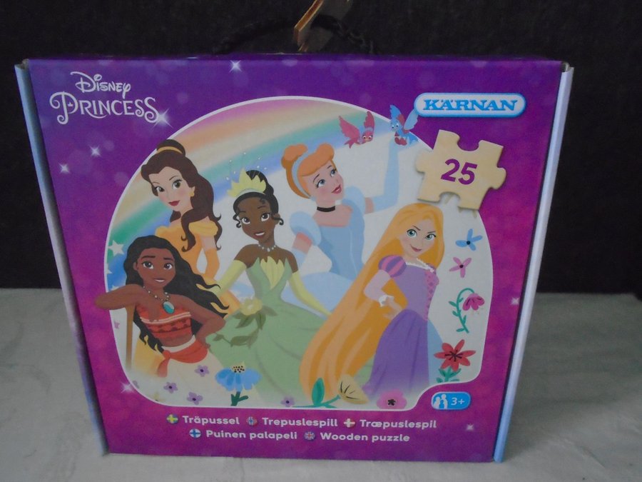 Träpussel 25 bitar, Disney Princess 3+ Kärnan