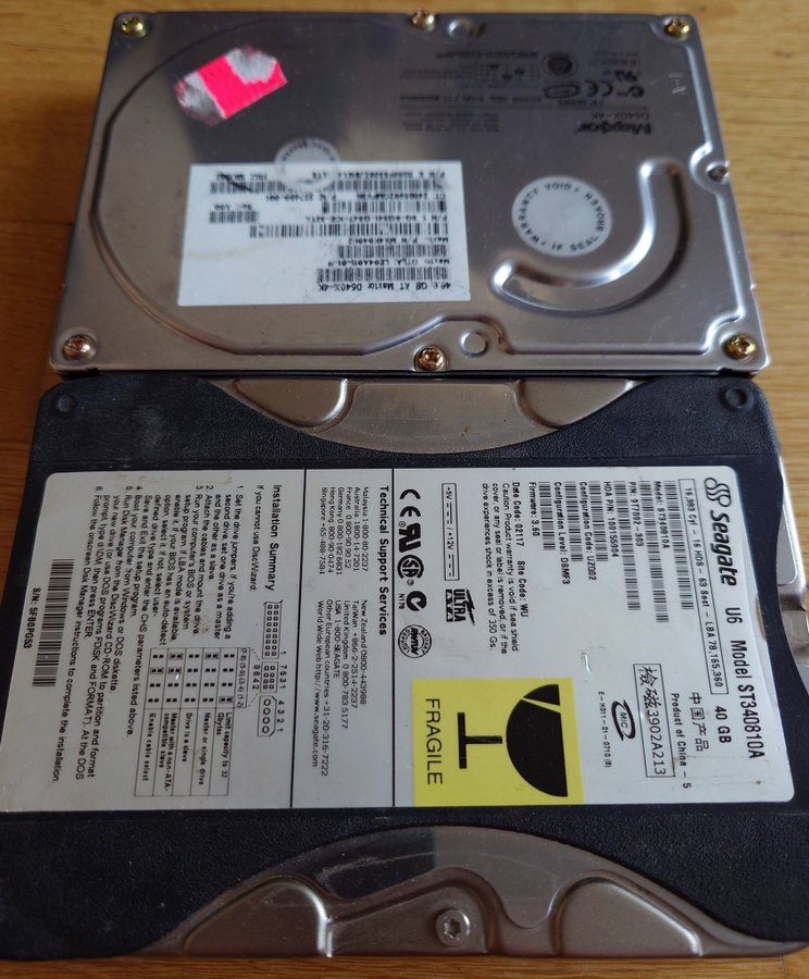 2x 40GB IDE drives