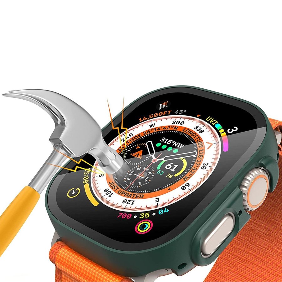 Apple Watch Skal 49mm - Skydd till Apple Watch Ultra (MÖRKGRÖN)