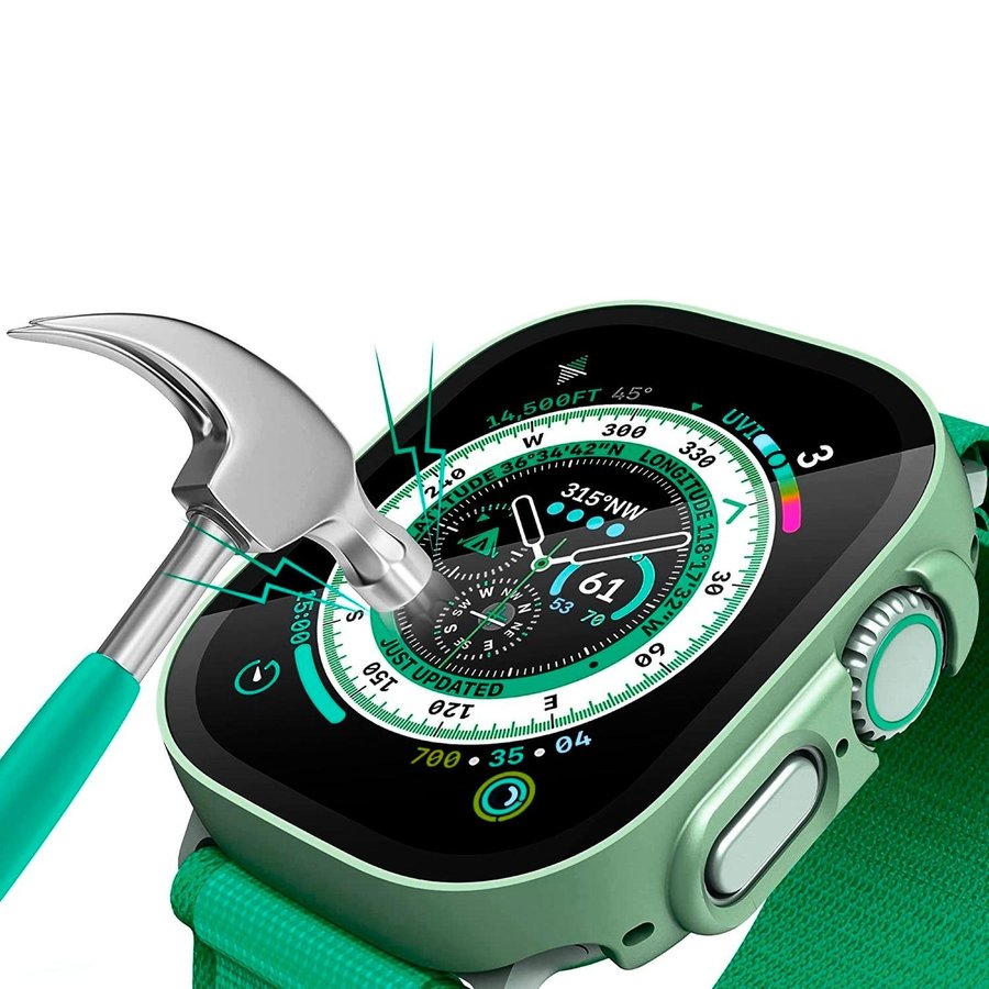 Apple Watch Skal 49mm - Skydd till Apple Watch Ultra (GLANSGRÖN)