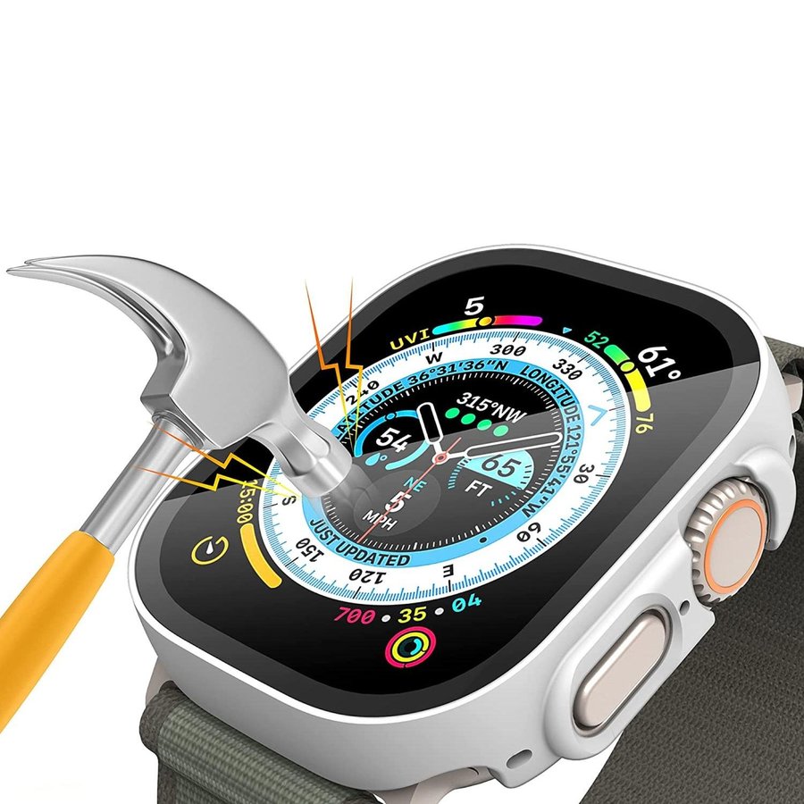 Apple Watch Skal 49mm - Skydd till Apple Watch Ultra (VIT)