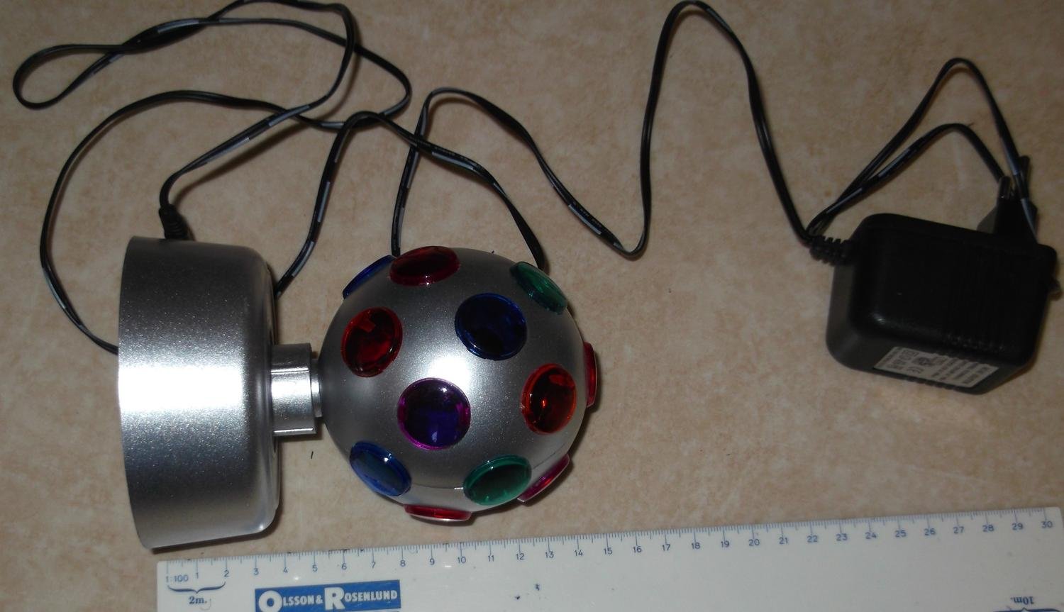 Disco lampa Flerfärgad Discoboll Snurrande Färgglad Discolampa Kalas Fin Present