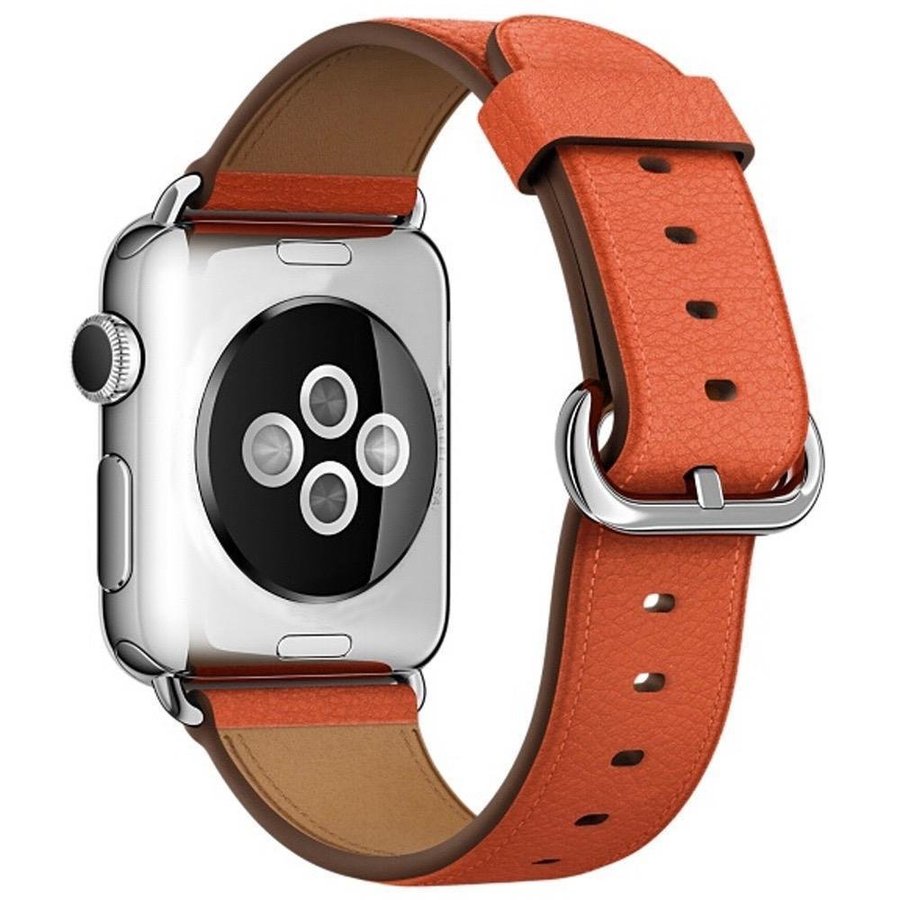 Klassiskt Spänne 42/44/45/49mm Apple Watch Armband - ORANGE