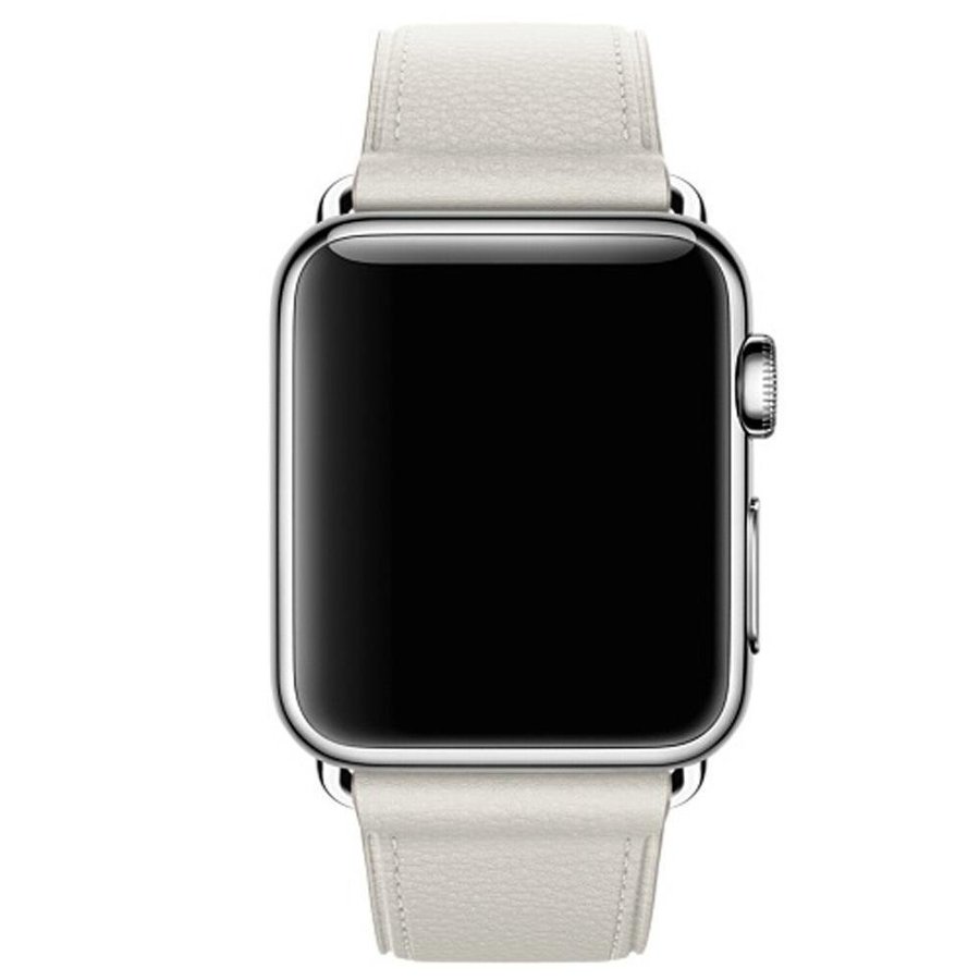 Klassiskt Spänne 42/44/45/49mm Apple Watch Armband - VIT