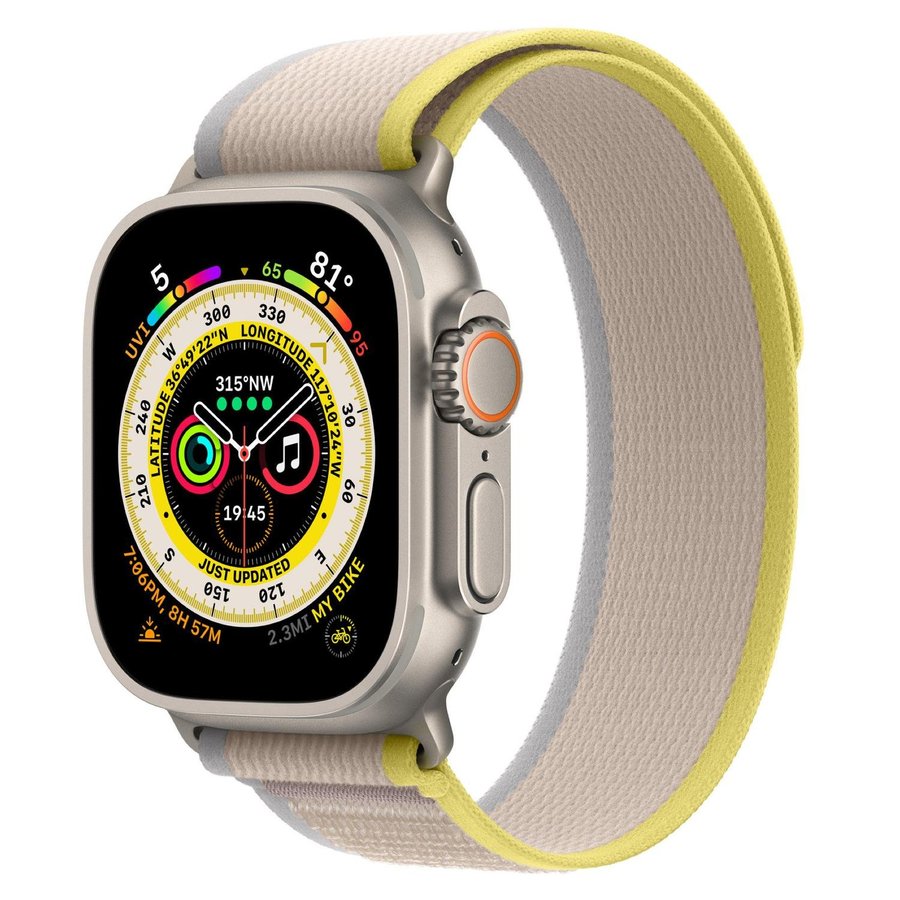 Trail Loop 38/40/41mm Apple Watch Armband - YELLOW / BEIGE