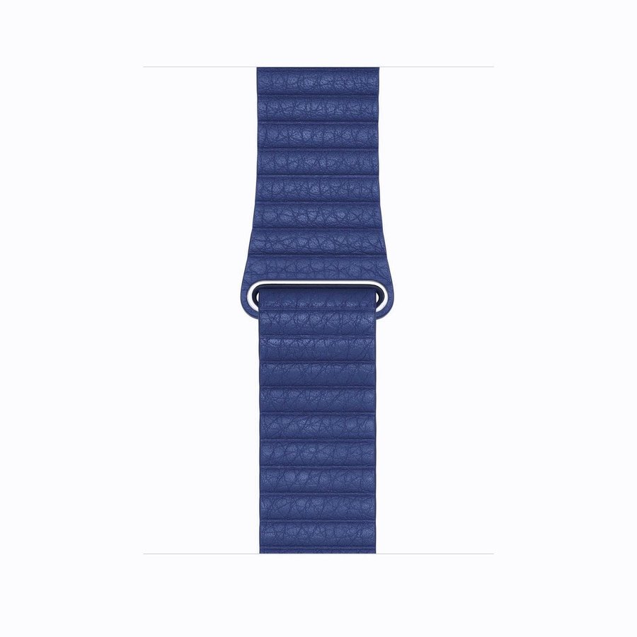 Läderloop 38/40/41mm Apple Watch Armband - MÖRKBLÅ