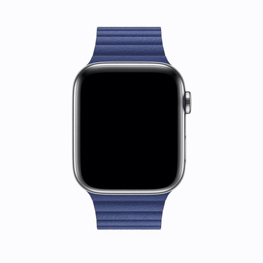 Läderloop 38/40/41mm Apple Watch Armband - MÖRKBLÅ