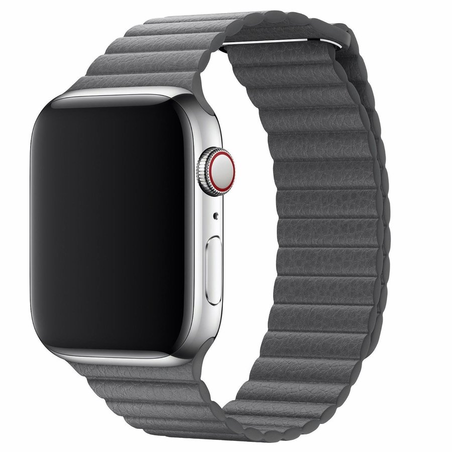 Läderloop 38/40/41mm Apple Watch Armband - GRÅ