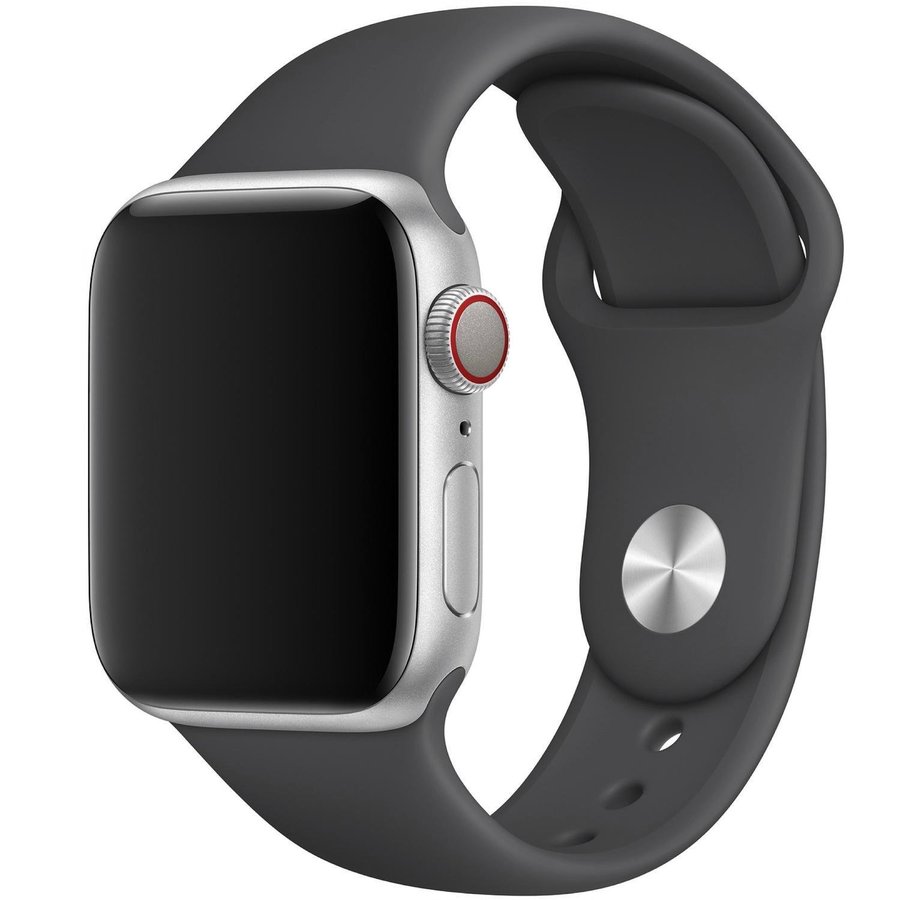 Silikonband 38/40/41mm (M/L) Apple Watch Armband - MÖRKGRÅ