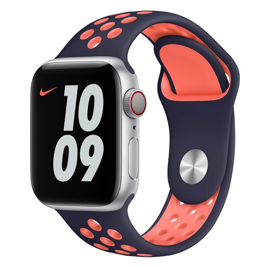 Sportband 38/40/41mm (M/L) Apple Watch Armband - MÖRKBLÅ / MANGO