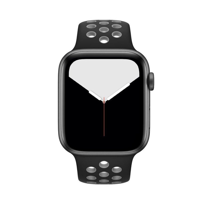 Sportband 38/40/41mm (M/L) Apple Watch Armband - SVART / GRÅ