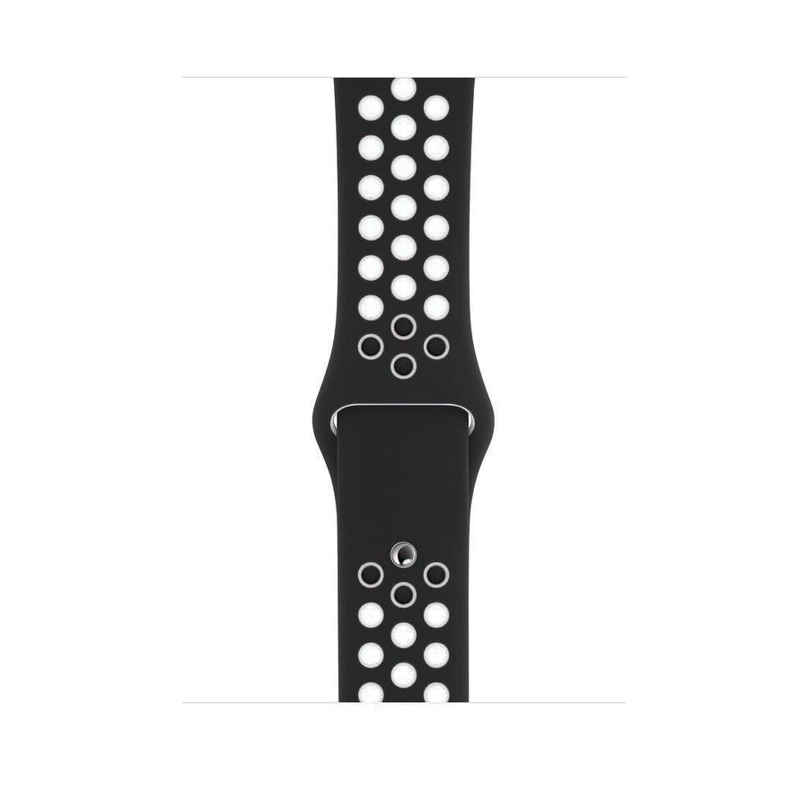 Sportband 38/40/41mm (M/L) Apple Watch Armband - SVART / VIT