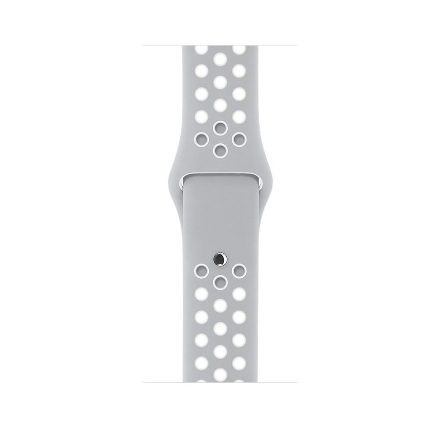 Sportband 38/40/41mm (M/L) Apple Watch Armband - LJUSGRÅ / VIT