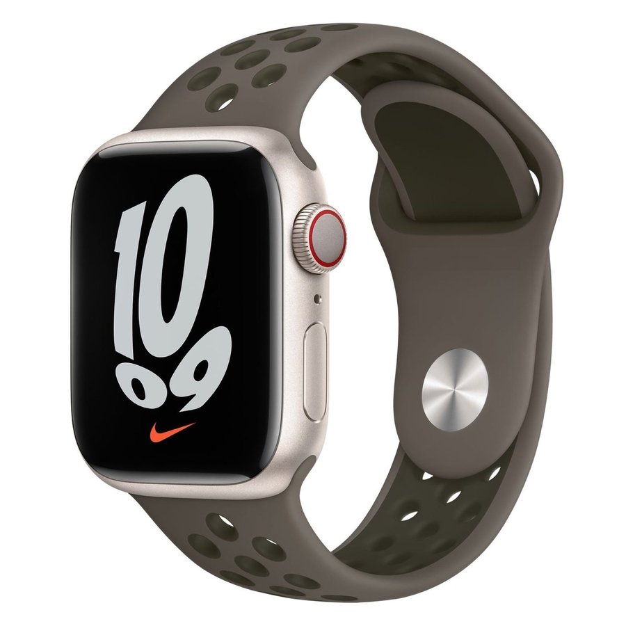 Sportband 38/40/41mm (M/L) Apple Watch Armband - KAKI / MÖRKGRÖN