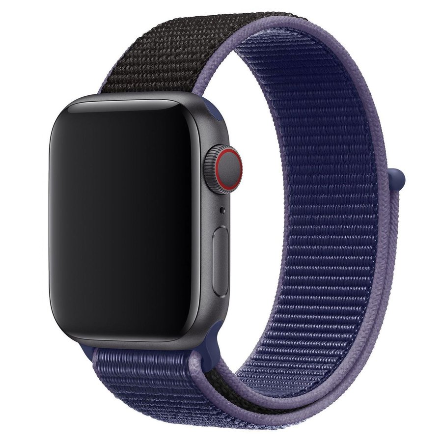 Sport Loop 38/40/41mm Apple Watch Armband - MIDNIGHT BLUE / BLACK