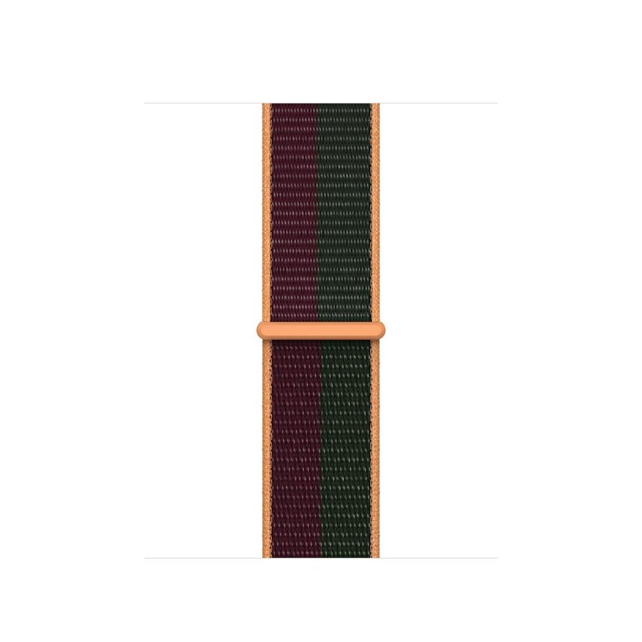 Sport Loop 42/44/45/49mm Apple Watch Armband - DARK CHERRY / FOREST GREEN