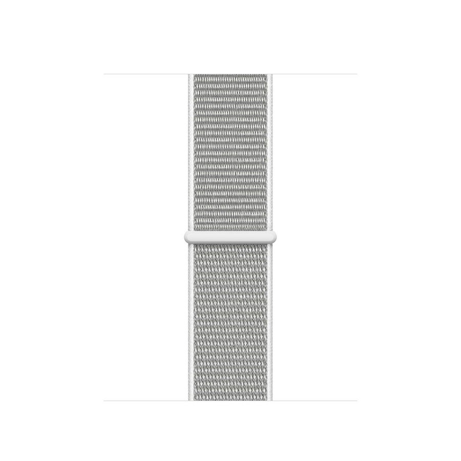 Nylonloop 38/40/41mm Apple Watch Armband - LJUSGRÅ / VIT