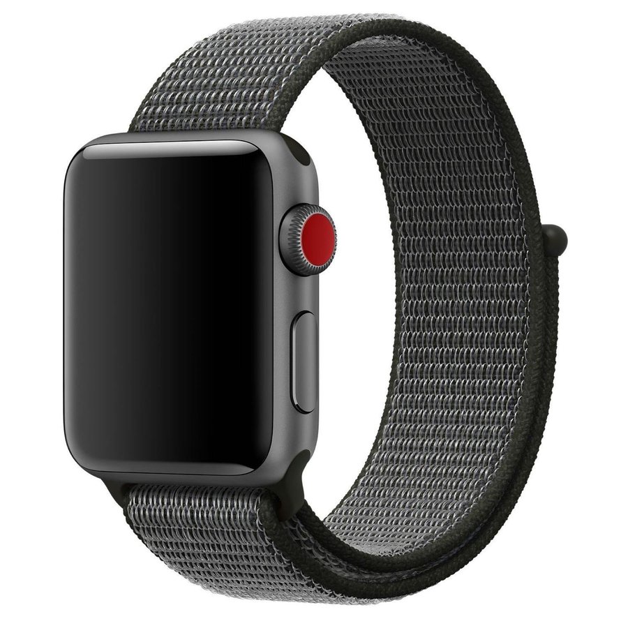 Nylonloop 42/44/45/49mm Apple Watch Armband - MÖRK OLIV