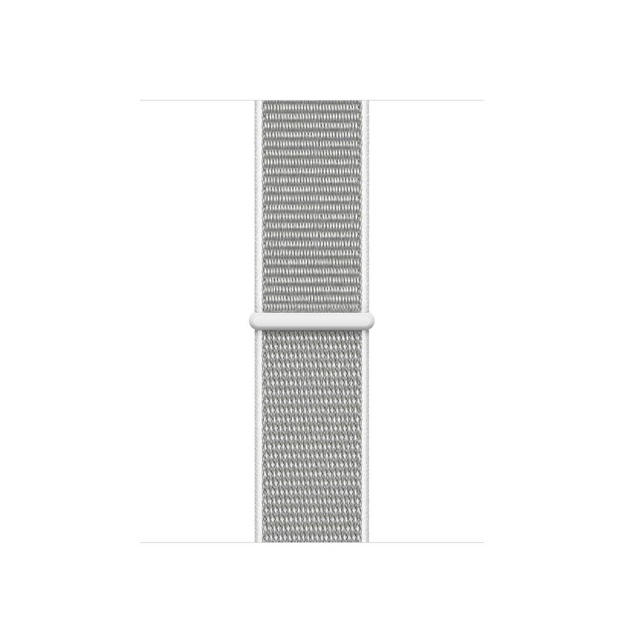 Nylonloop 42/44/45/49mm Apple Watch Armband - LJUSGRÅ / VIT