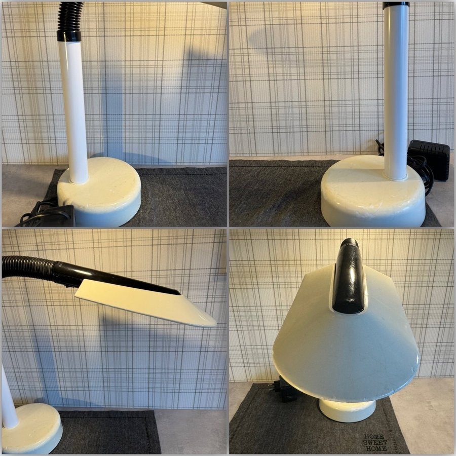 Fagerhults / Vit / Bordslampa / Space Age / 70-tal / Retro / Vintage