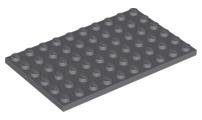 Dark Bluish Gray Plate 6 x 10 - LEGO - 3033