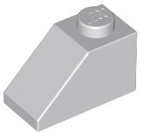 Light Bluish Gray Slope 45 2 x 1 - LEGO - 3040