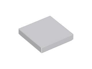 Light Bluish Gray Tile 2 x 2 with Groove - LEGO - 3068b