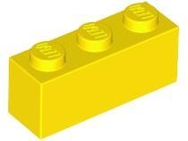 Yellow Brick 1 x 3 - LEGO - 3622