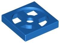 Blue Turntable 2 x 2 Plate Base - LEGO - 3680