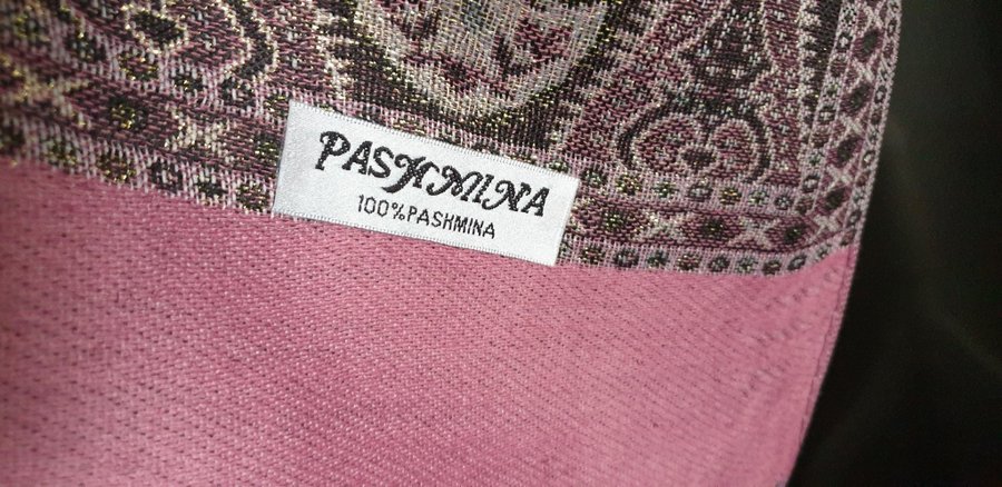 NY PASHMINA SJAL HALSDUK 100% PASHMINA