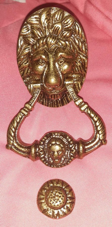 Antique Bronze rustic lion door knocker rustik lejondörrknacker