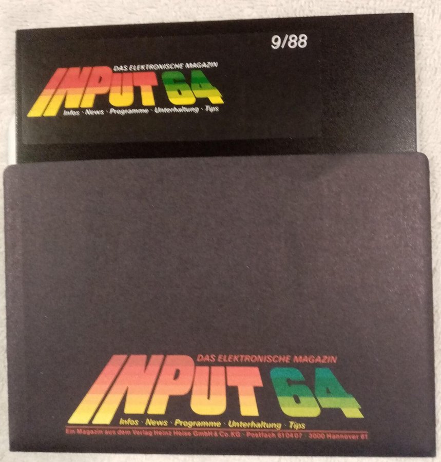 Input 64 #9/88 (Heinz Heise Verlag GmbH) Disk - Commodore 64/C64