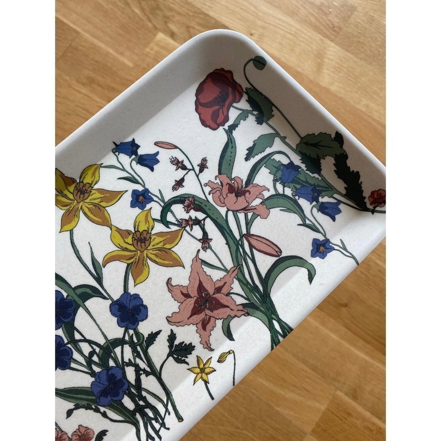 Blommig bricka | floral tray *sista chans*