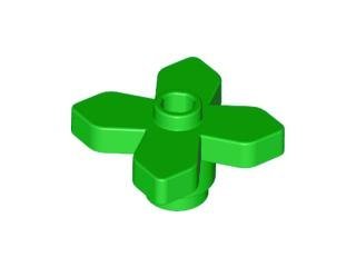 Bright Green Plant Flower 2 x 2 Leaves - Angular - LEGO - 4727