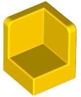 Yellow Panel 1 x 1 x 1 Corner - LEGO - 6231