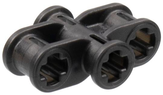 Pearl Dark Gray Technic Axle Connector 2 x 3 Quadruple - LEGO - 11272