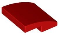 Red Slope Curved 2 x 2 x 2/3 - LEGO - 15068