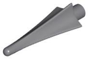 Dark Bluish Gray Minifigure Weapon Spear Tip with Fins - LEGO - 24482