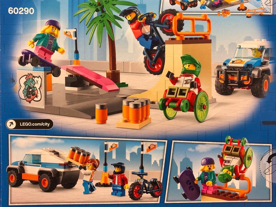 LEGO City 60290 "Skateboardpark" - från 2021 oöppnad / förseglad!