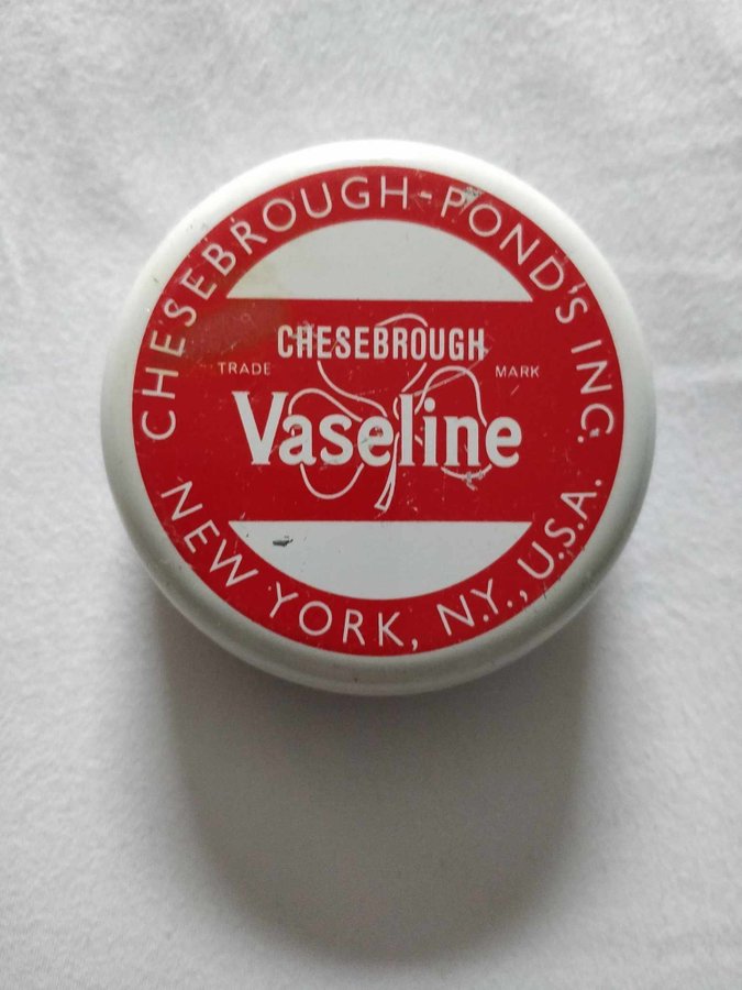 Äkta Vintage Chesebrough Vaseline Plåtask, New York