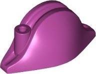 Magenta Minifigure Headgear Hat Pirate Bicorne Plain - LEGO - 2528