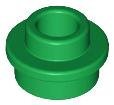 Green Plate Round 1 x 1 with Open Stud - LEGO - 85861