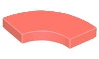 Coral Tile Round Corner 2 x 2 Macaroni - LEGO - 27925