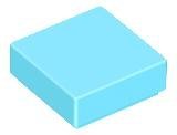 Medium Azure Tile 1 x 1 with Groove - LEGO - 3070b